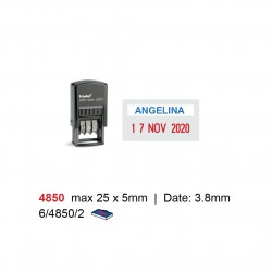 Self Inking Date Stamp 4850P4 25x5mm